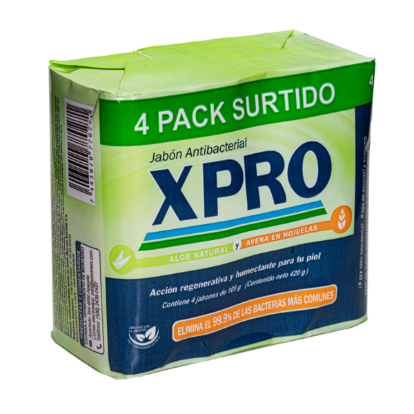 Jabón Xpro antibacterial 4pack 420 grs - Image 2