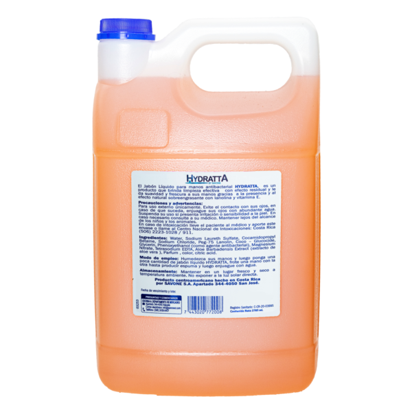 Jabón líquido Hydratta antibacterial 3,785 ml - Image 2