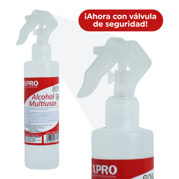 Alcohol multiuso Xpro al 80% 230 ml - Image 2